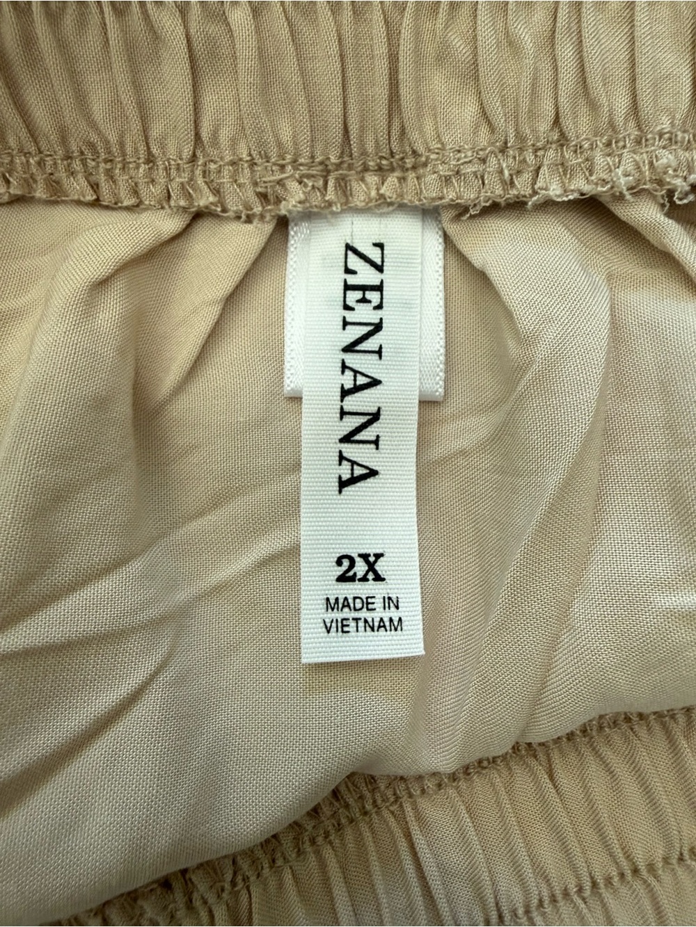 NWOT Zenana Beige Tiered Maxi Skirt - Picture 3 of 4